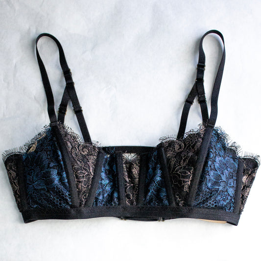 'Shattered Glass' Lace Bustier Bra