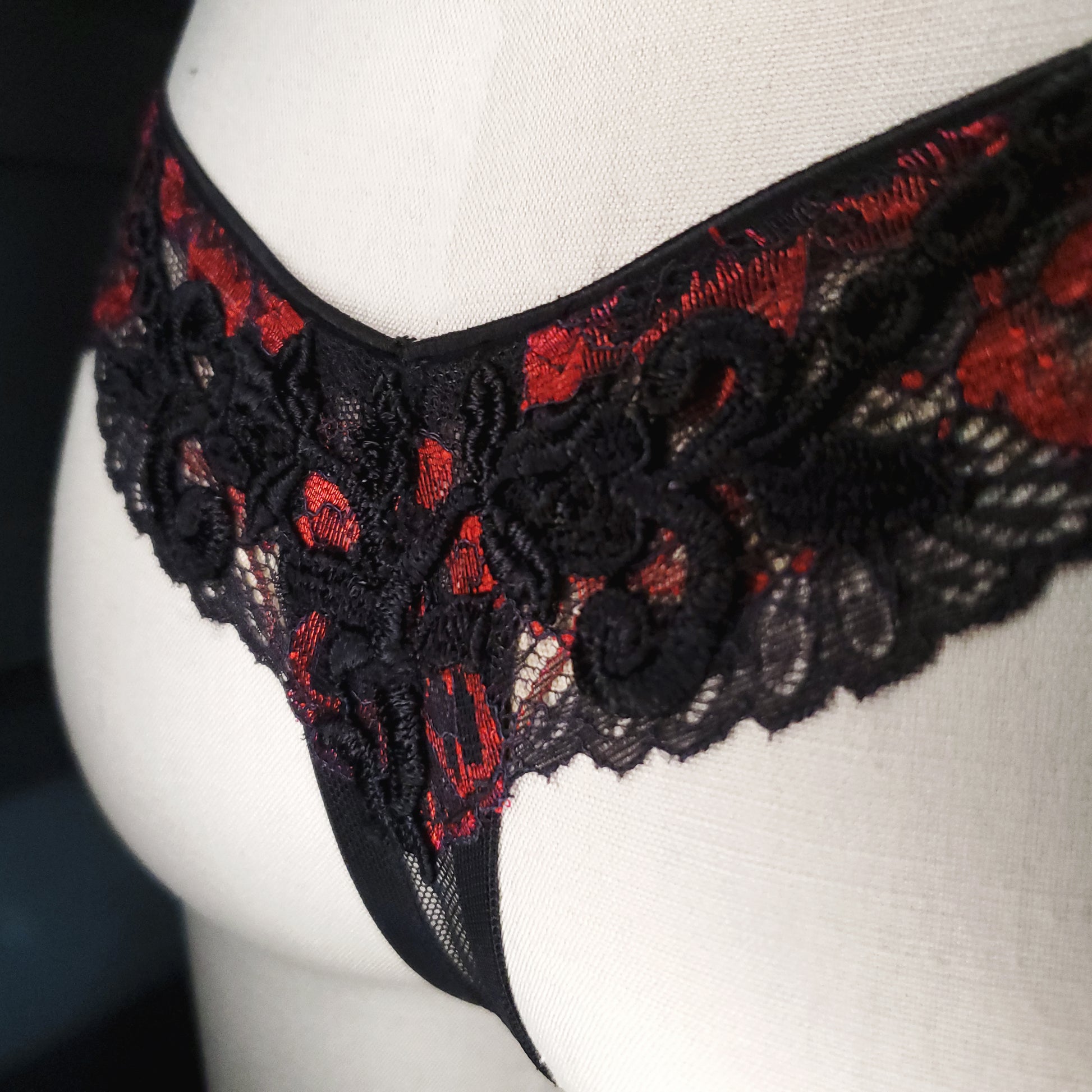 Lace Applique Thong | Lace Thong Panties | Pagan Poetry
